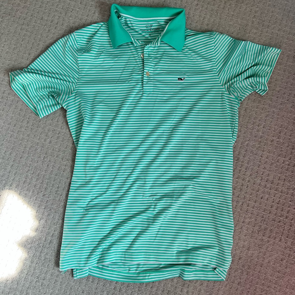 Vineyard Vine Mens polo, small, technical material